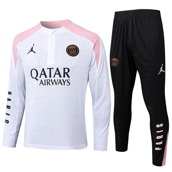 Sudadera De Training PSG 2024 2025 Blanco Rosa